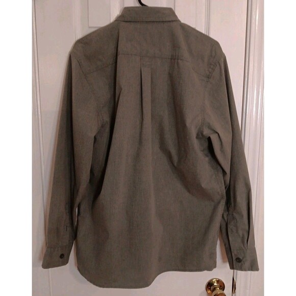 Mens Wrangler Olive Green Medium Long Sleeve Shirt Button Up - Picture 3 of 8
